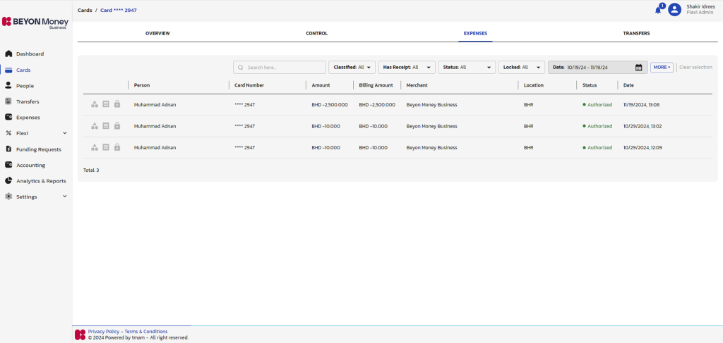 Real-time reporting